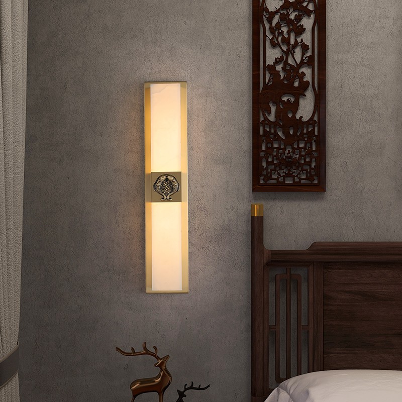 新中式全铜壁灯TX2022系列全铜客厅灯简约客厅卧室餐厅灯现代酒店别墅工程中国风灯具