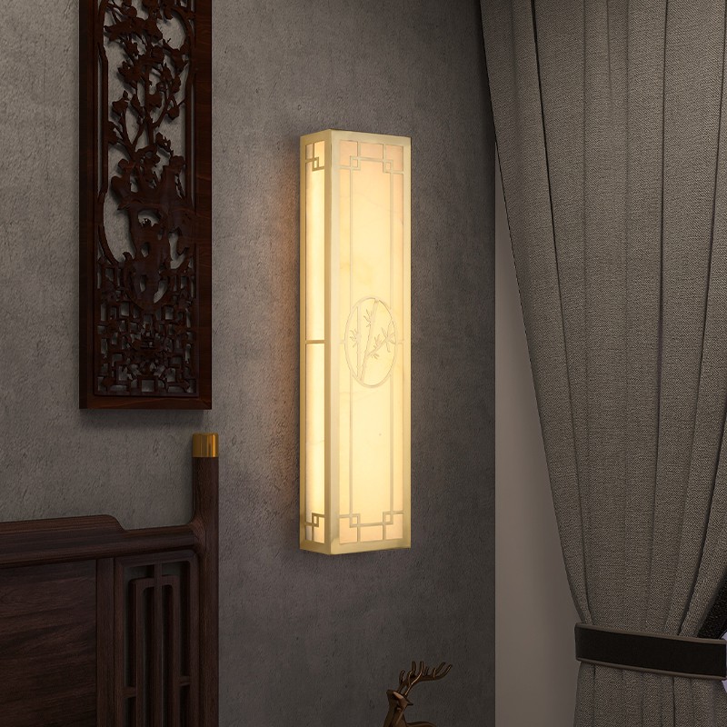 新中式全铜壁灯TX-881F系列全铜客厅灯简约客厅卧室餐厅灯现代酒店别墅工程中国风灯具