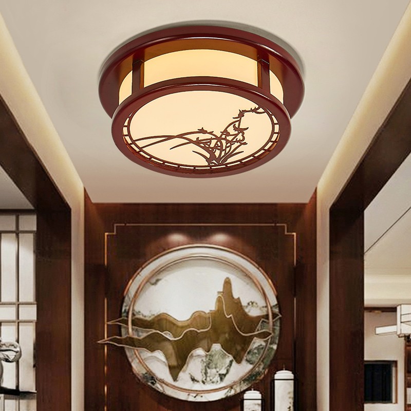 FJ-1009木艺中式过道灯