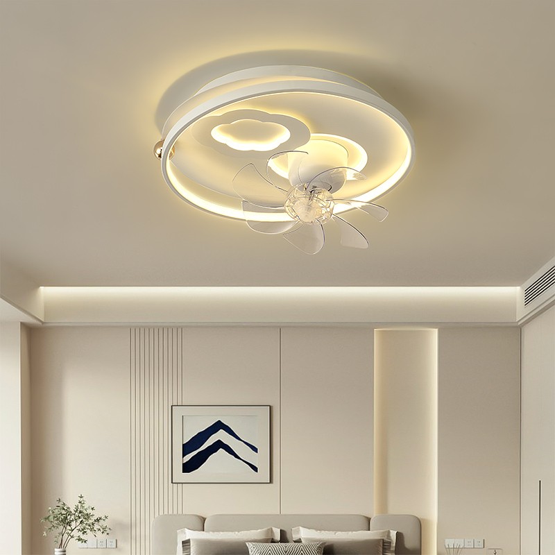 9152-YSL 卧室风扇灯自带三色光