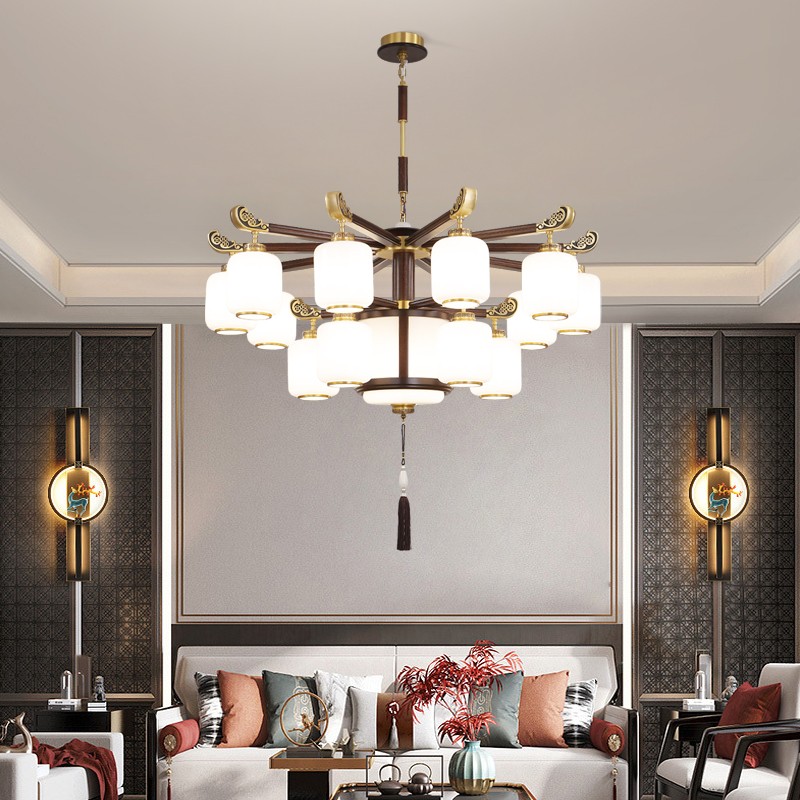 127木艺中式吊灯127-6956