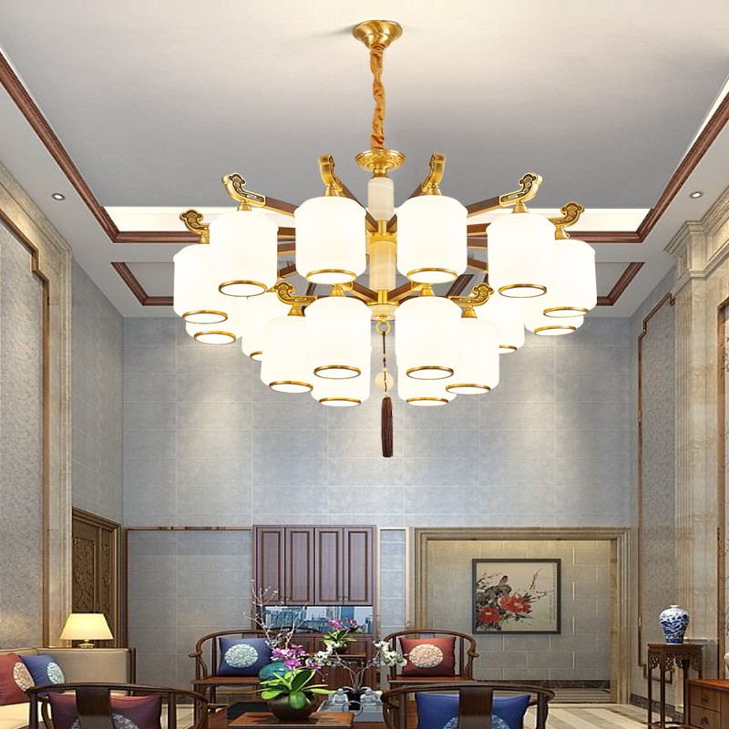 012中式木艺吊灯012-6096