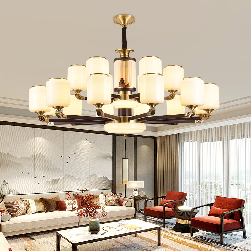 012中式木艺吊灯012-6088