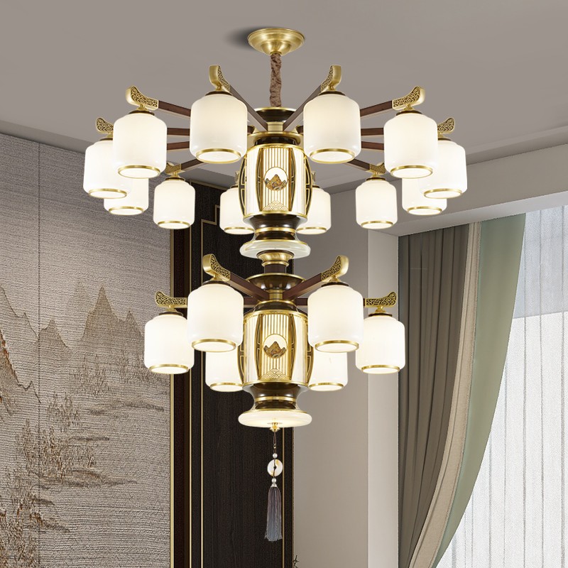 010中式木艺吊灯010-D5016