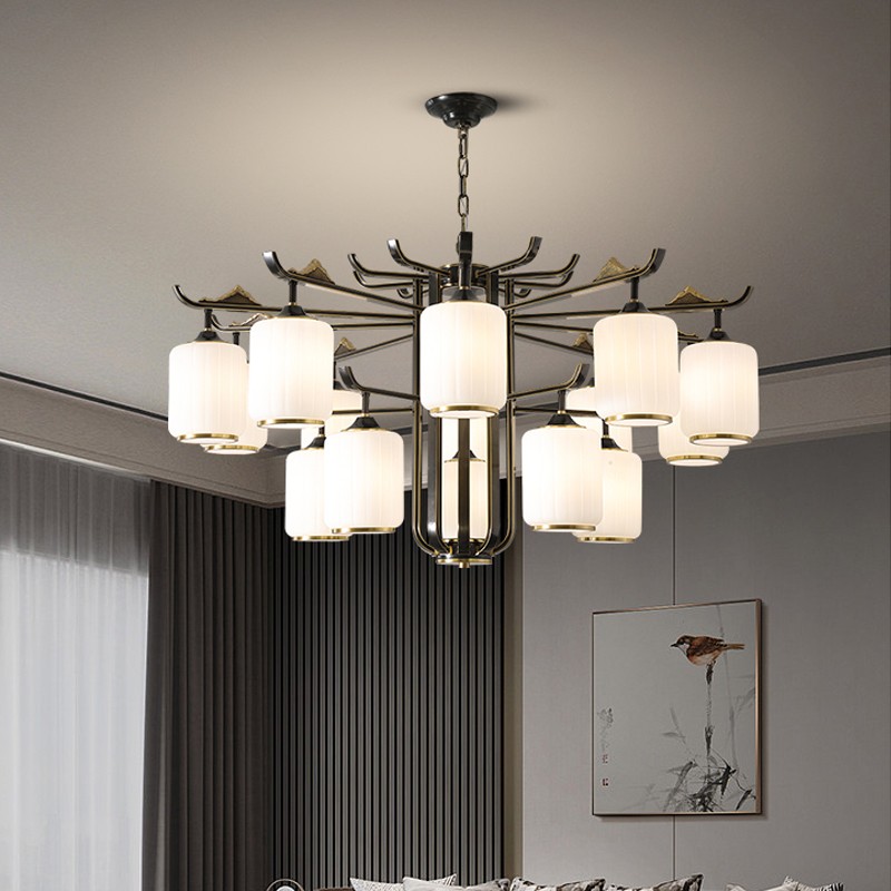 128全铜新中式吊灯128-6601系列