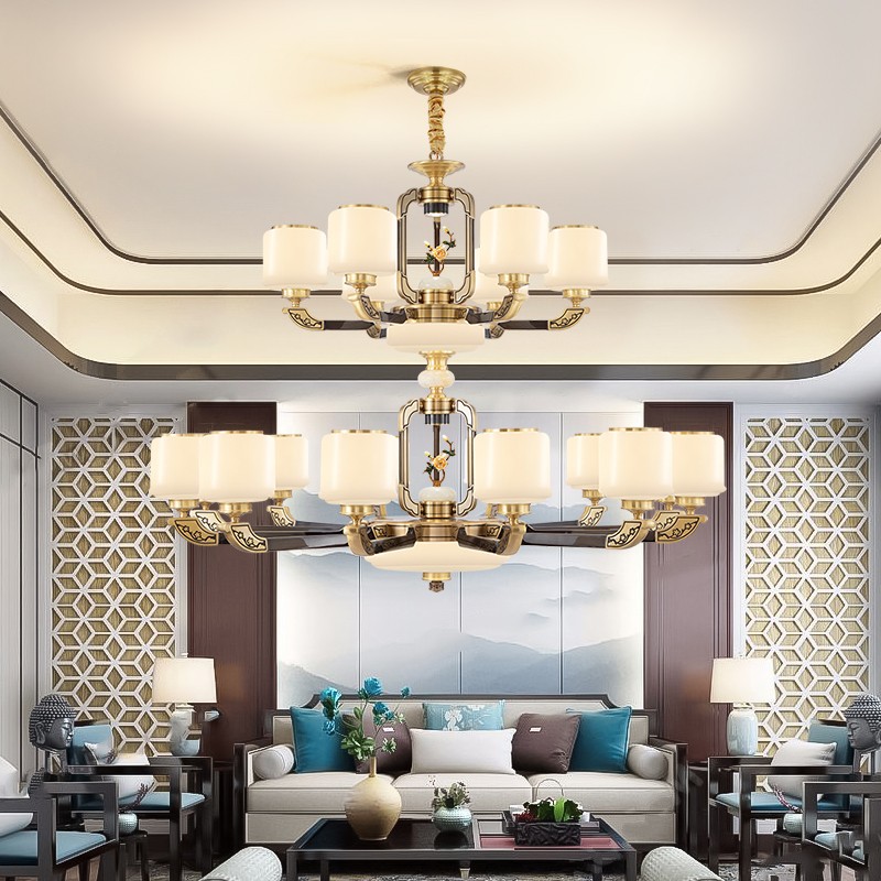 007新中式全铜吊灯007-T6035