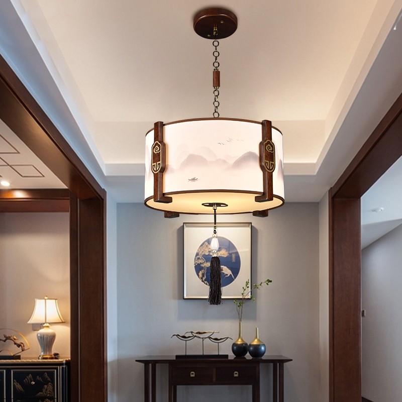 012中式木艺吊灯012-6535