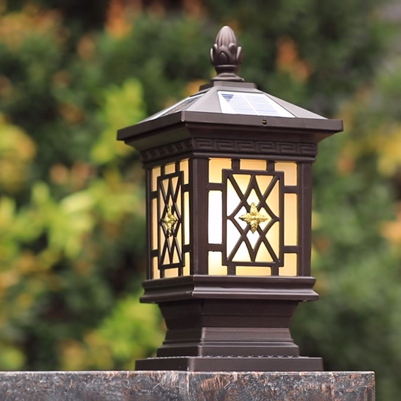 021-现代简约户外太阳能柱头灯021-8020S