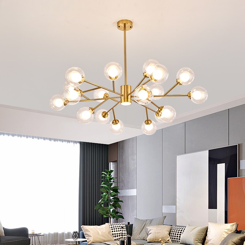 022北欧风金色轻奢餐厅吊灯022-6627